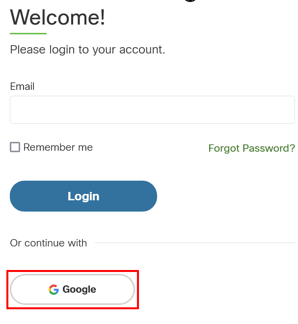 This image shows the NetAcad login page with the Google button to sign up.